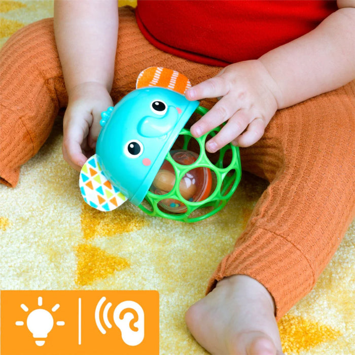 Giocattolo musicale luminoso O BALL Giggle & Glow ELEPHANT 3M+