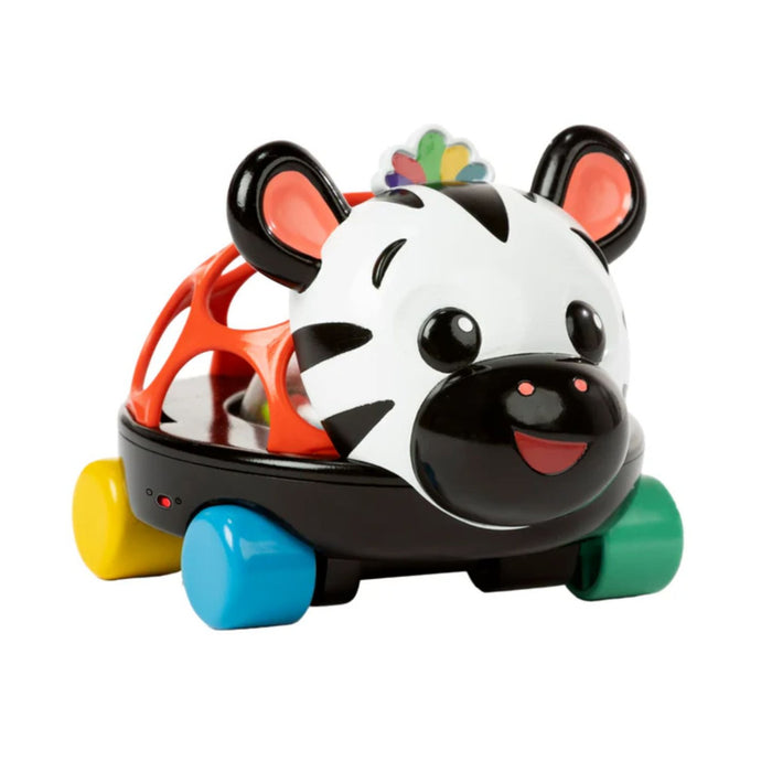 Macchinina e sonaglio 2 in 1 O BALL Auto curiosa ZEBRA ZEN con luci