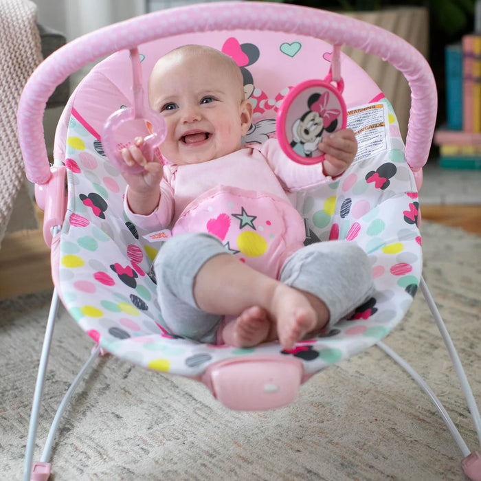 Sdraietta Bouncer Disney MINNIE con Vibrazioni e Melodie fino ai 9 kg