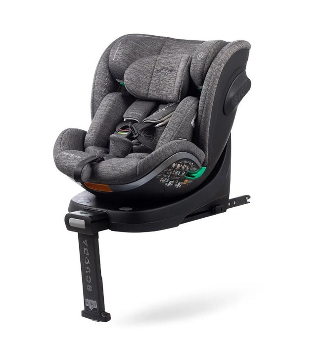 Seggiolino SCUDDA Baby Auto Gr. 0-1-2-3 dalla Nascita ai 150 cm ISOFIX e Rotazione 360°