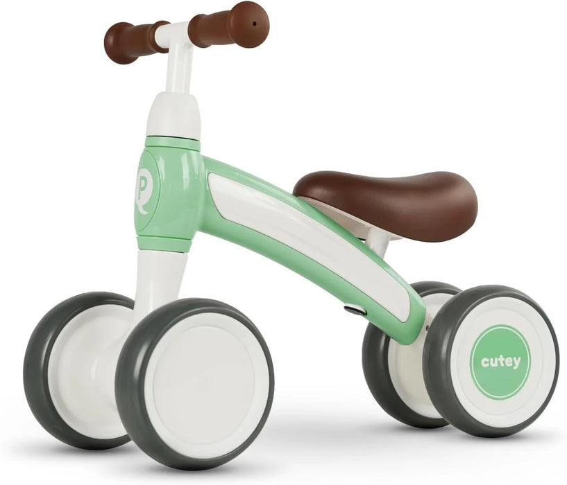 QPlay Baby Walker Balance Bike Età 10-36 Mesi Bici Balance Bike per bambini di 1 anno Pre-School First Bike con 4 ruote senza pedale Giocattoli per bambini