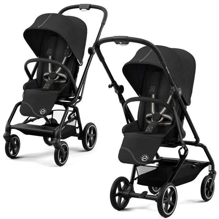 Passeggino Leggero EEZY+ TWIST 2 Moon Black Cybex, con seduta Rotante!