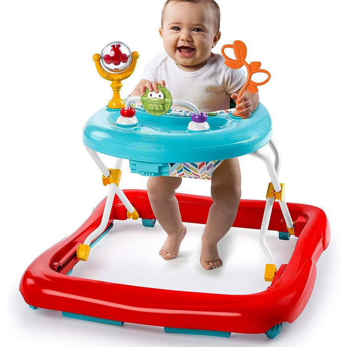 Girello LUXE ROSSO con Giochi Regolabile in Altezza