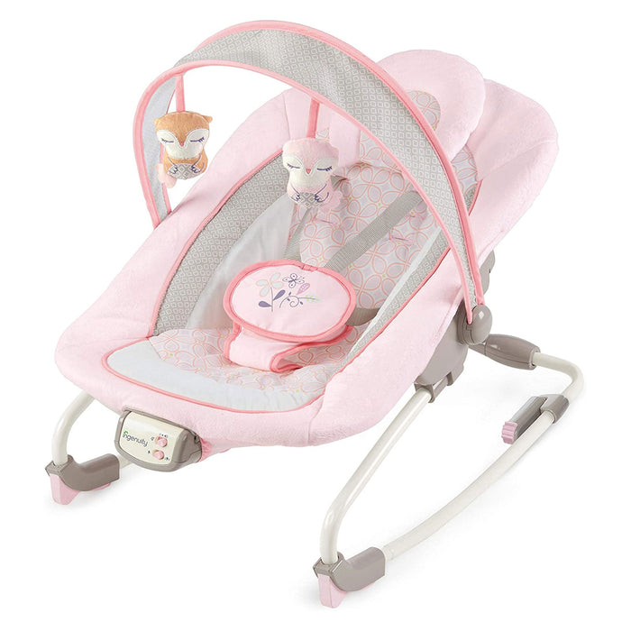 Sdraietta PINK ROCKER fino ai 18 kg reclinabile con Vibrazioni e Melodie