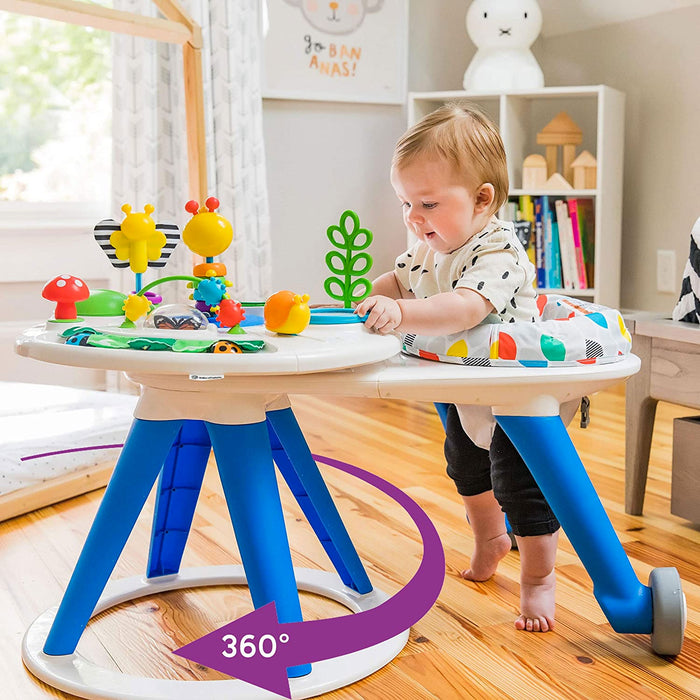 Stazione Gioco 4-in-1 AROUND WE GROW con Girello 360° e Tavolino Gioco