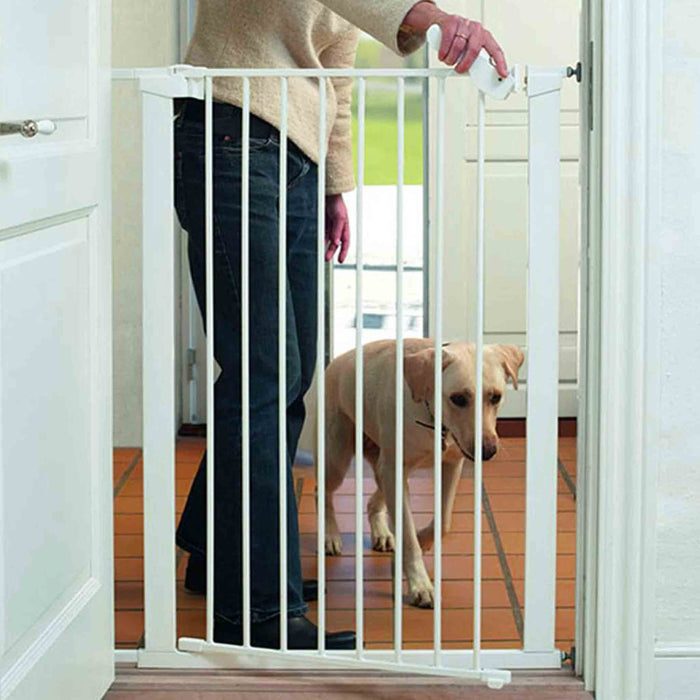Cancelletto a Pressione Extra Alto PET GATE + 1 EXT per Animali Domestici, 105 cm di Altezza