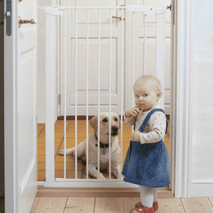 Cancelletto a Pressione Extra Alto PET GATE + 1 EXT per Animali Domestici, 105 cm di Altezza