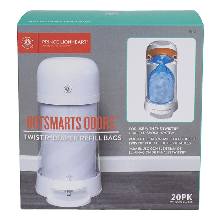 Ricarica 20 SK per Bidone Mangiapannolini TWIST'R NAPPY