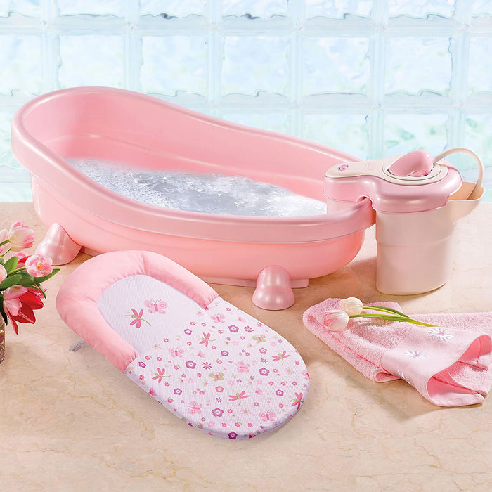 Vaschetta SPA Idromassaggio ROSA con Sdraietta Riduttore Neonato e Dispositivo per le bolle