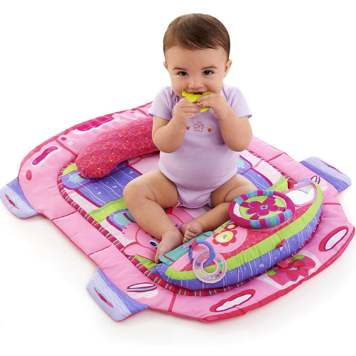 Palestrina Rosa TUMMY TIME con VOLANTE Bambina 2 in 1