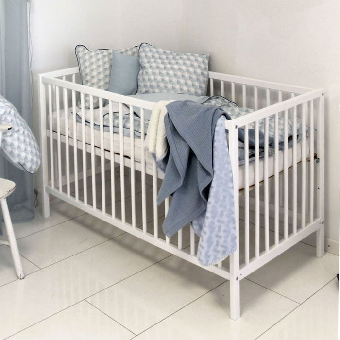 Lettino in Legno BABYDAN 60x120 cm Sponda Fissa con Materasso