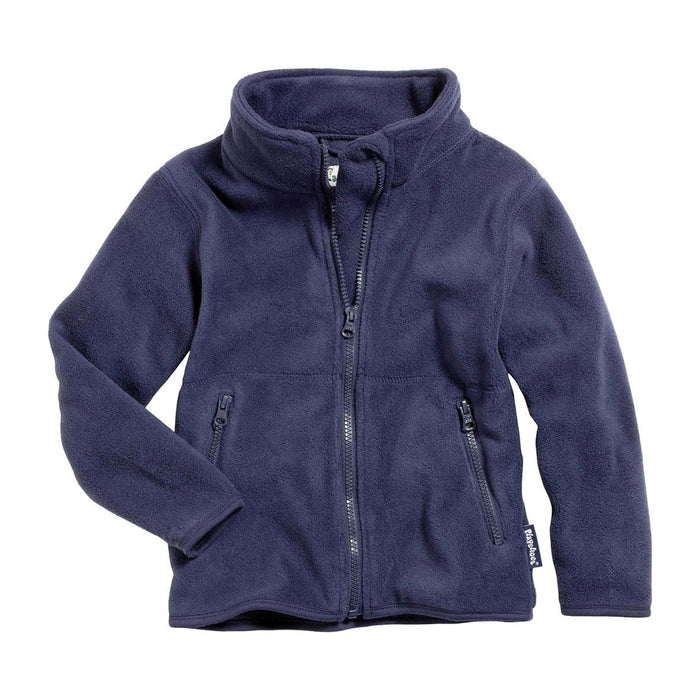 Giacca Pile Blue Navy con Cerniera e Tasche