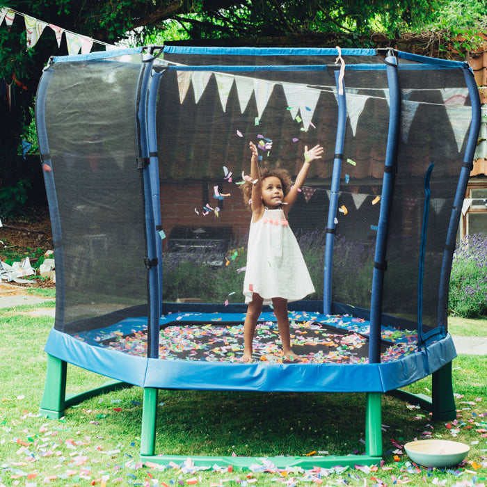 Trampolino Elastico diametro 220 cm con Protezioni 36m+