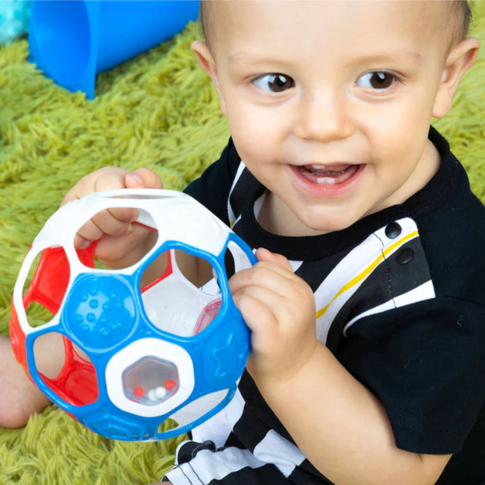 Grippin' Goals Rattle O BALL Palla da CALCIO diametro 13 cm morbida con sonagli