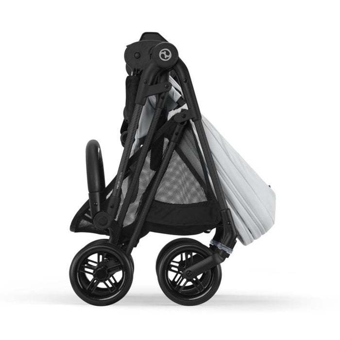 TRIO Passeggino + Navicella Cybex MELIO CARBON Fog Grey + Cloud G + SNOGGA OMAGGIO
