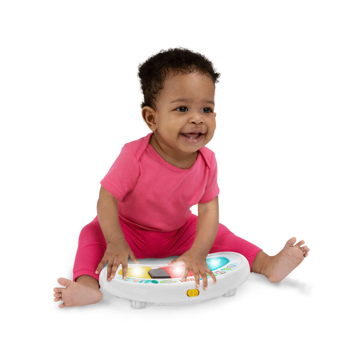 Bright Starts, Girello Pieghevole per Bambini, Primi Passi, Giggling Safari, Divertente e Colorato Abaco, Regolabile in Altezza, Sedile Rimovibile, Lavabile in Lavatrice, a Partire da 6 Mesi+