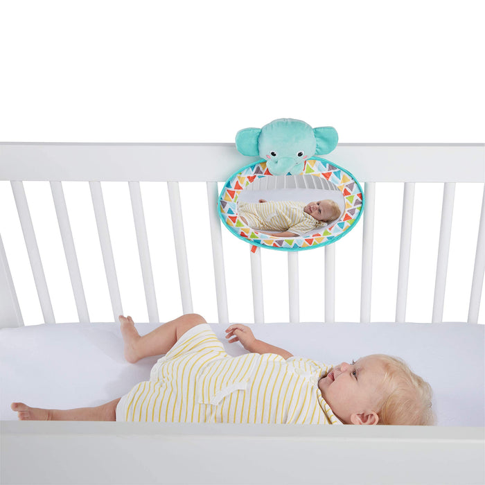 Bright Starts, See & Play Specchio Automatico per Viaggi, seggiolino Auto e Passeggino per Bambini