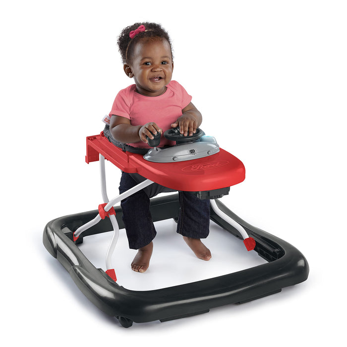 Bright Starts, Ford F-150 4 in 1 rosso, centro attività e girello per bambini con volante rimovibile, neonato, unisex, dai 6 mesi in su