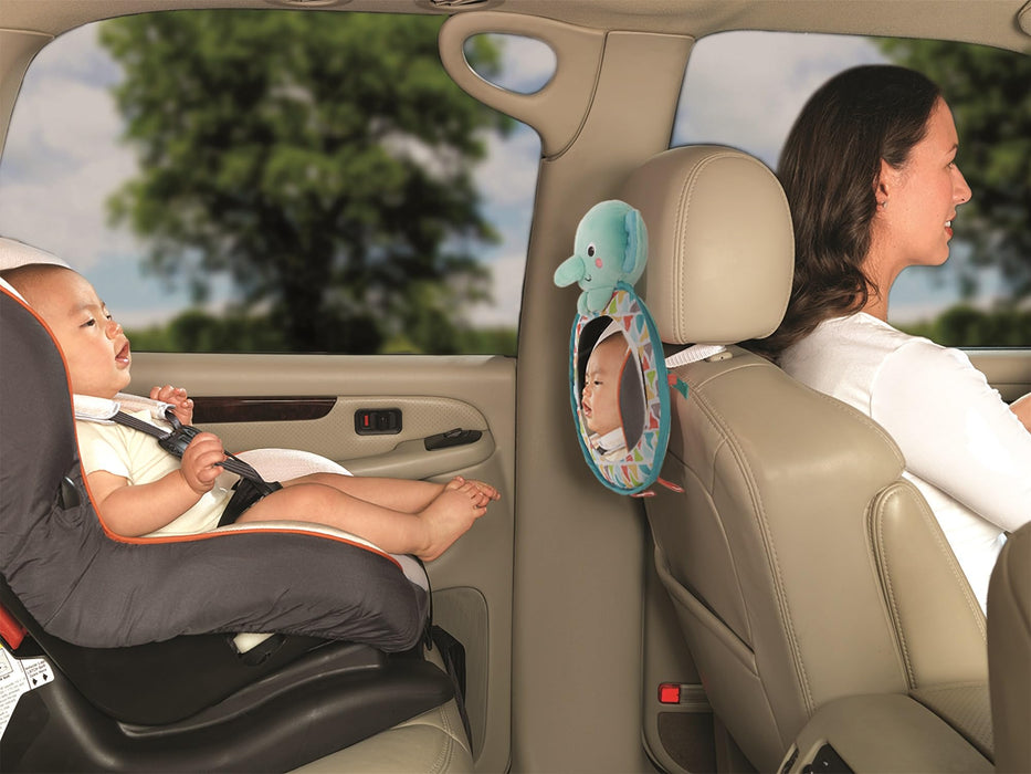 Bright Starts, See & Play Specchio Automatico per Viaggi, seggiolino Auto e Passeggino per Bambini
