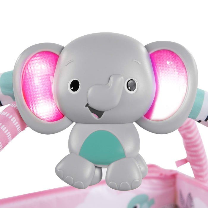 Bright Starts, Palestra di Attività Evolutiva 5in1 - 40 palline, Arco di Gioco, 7 Giocattoli Rimovibili, 20+ Min di Luci e musica, Sviluppo Motorio, da neonato a bambino - Totally Tropical