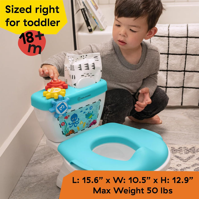 Baby Einstein Vasino Sonoro & Riduttore – WC Educativo con Suoni, Seduta Ergonomica e Contenitore Rimovibile