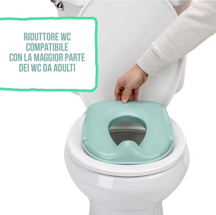 Vasino 3-IN-1 PREPARE TO POTTY, Diventa riduttore WC e sgabello!