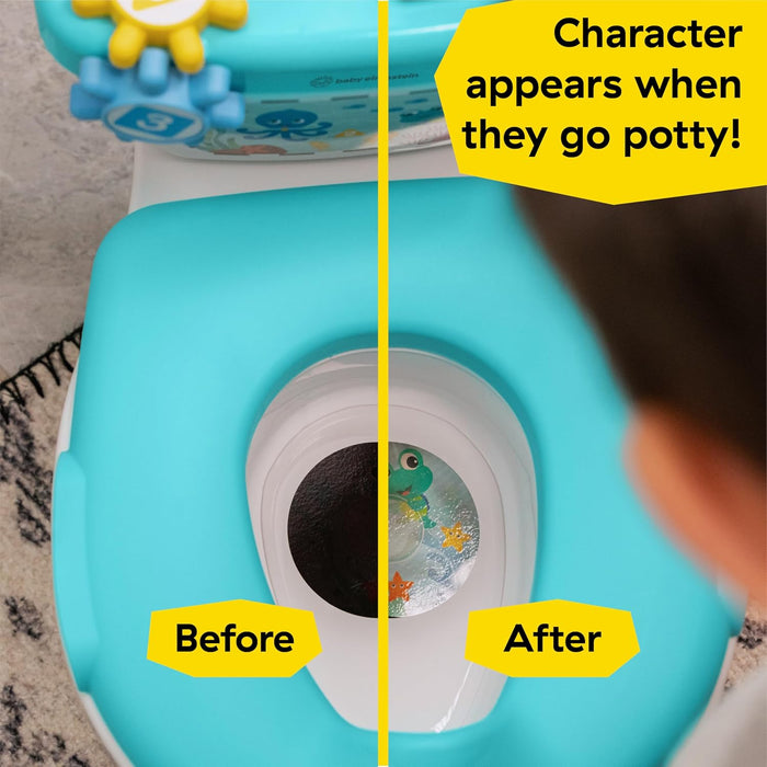 Baby Einstein Vasino Sonoro & Riduttore – WC Educativo con Suoni, Seduta Ergonomica e Contenitore Rimovibile