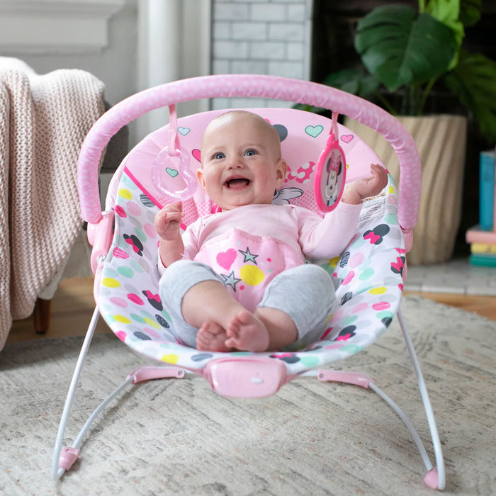 Sdraietta Bouncer Disney MINNIE con Vibrazioni e Melodie fino ai 9 kg