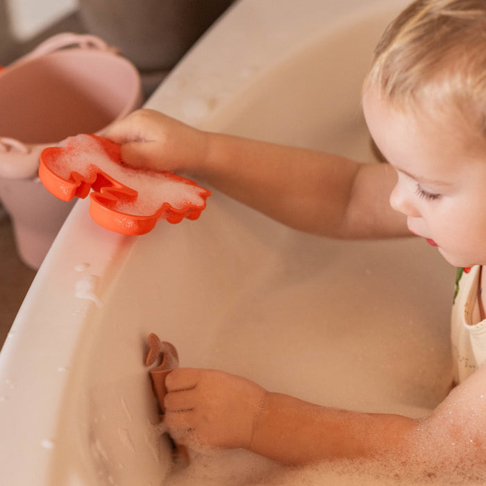 Set da Spiaggia in Silicone FILIBABBA con Secchiello, Paletta, Rastrello e Formine