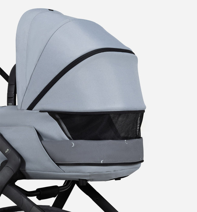 DUO Passeggino + Navicella da Città Joolz HUB2 Lunar Grey Compatto con Tracolla