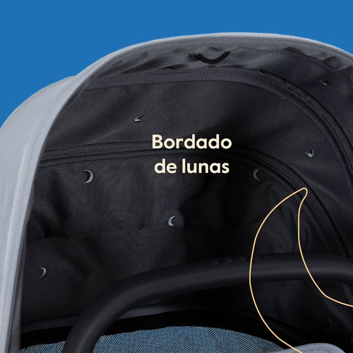 DUO Passeggino + Navicella da Città Joolz HUB2 Lunar Grey Compatto con Tracolla