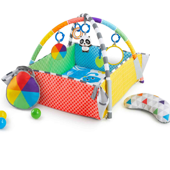 Palestrina COLOR Baby Einstein 5-in-1 ACTIVITY GYM & BALL con Bordi, Archi e Palline