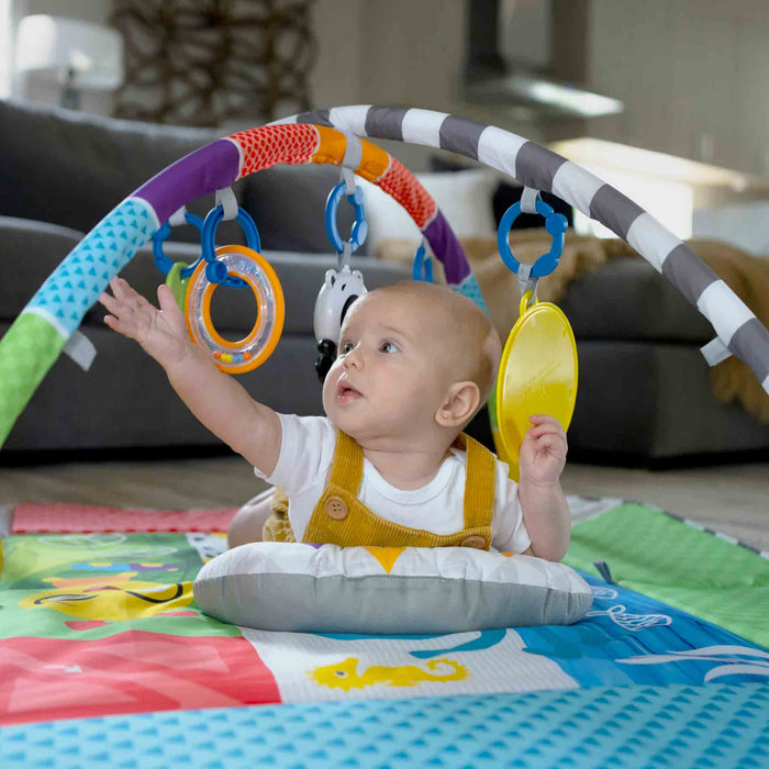 Palestrina COLOR Baby Einstein 5-in-1 ACTIVITY GYM & BALL con Bordi, Archi e Palline