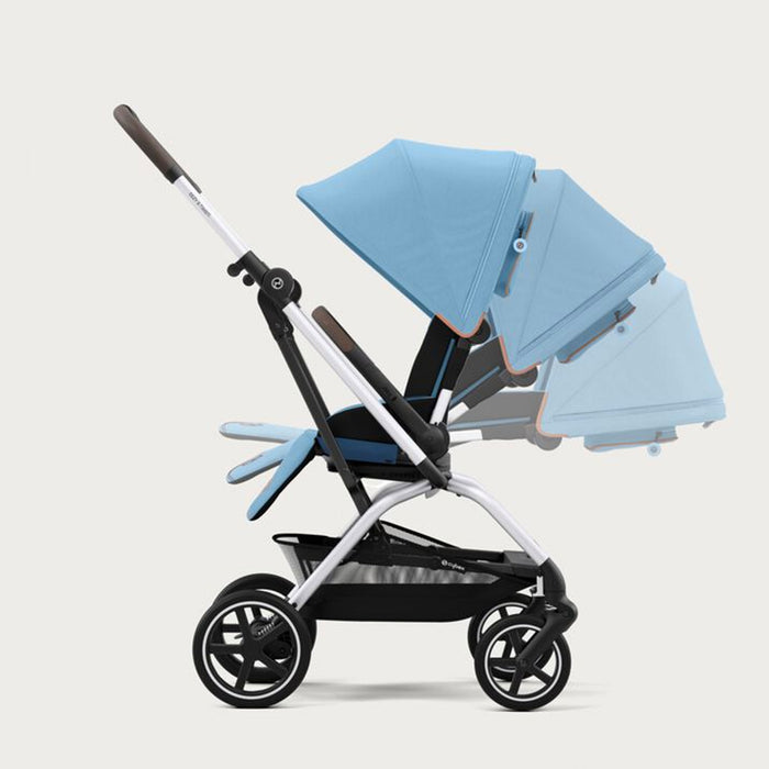 Passeggino Leggero EEZY+ TWIST 2 Moon Black Cybex, con seduta Rotante!