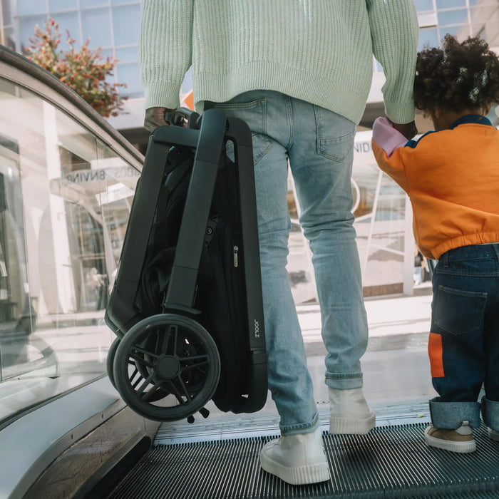 DUO Passeggino + Navicella da Città Joolz HUB2 Lunar Grey Compatto con Tracolla