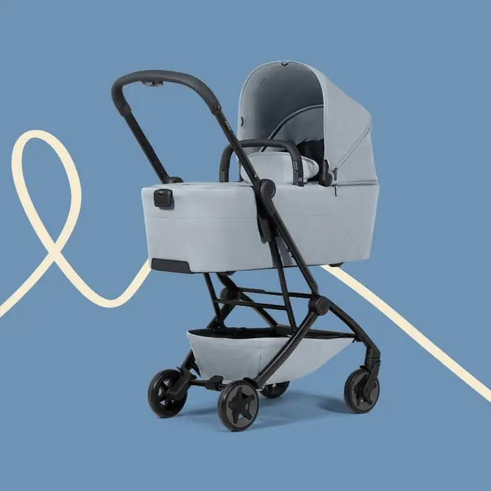 TRIO Joolz AER2 Passeggino + Navicella Pieghevole Pebble Grey | Leggero, Compatto, da Nascita a 22 kg