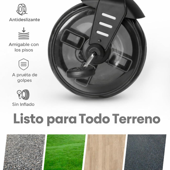 Triciclo evolutivo QPLAY Comfo Max 7 in 1 multi accessoriato, fronte strada e fronte mamma, reclinabile, adatto a bambini dai 10 ai 72 mesi, pieghevole, portata fino a 25 kg