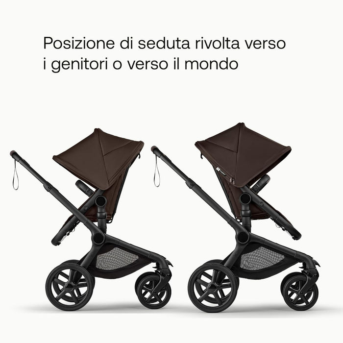 Trio FOX5 RENEW Passeggino & Navicella ALL TERRAIN Bugaboo Extra Cittadino + Ovetto Cloud T Plus Black Cybex