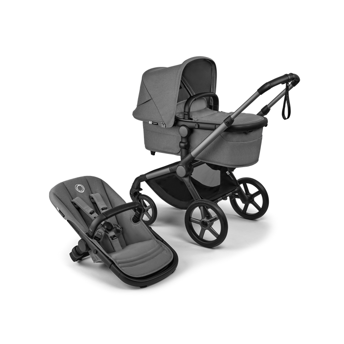 Trio FOX5 RENEW Passeggino & Navicella ALL TERRAIN Bugaboo Extra Cittadino + Ovetto Cloud T Plus Black Cybex