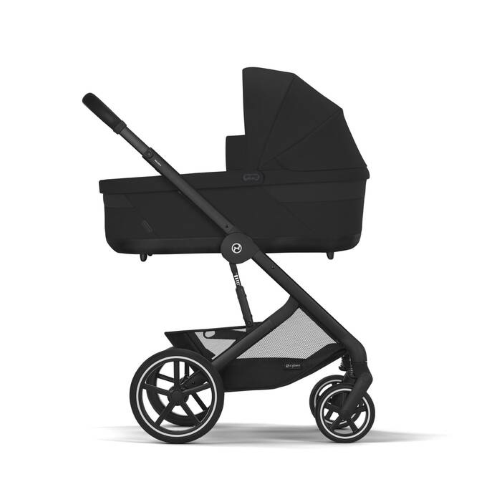 TRIO Passeggino + Navicella Cybex BALIOS S LUX Moon Black + Cloud G Fog Grey