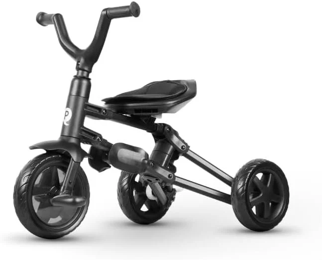 Triciclo Evolutivo QPLAY Nova Niello 6 in 1 Pieghevole, fronte strada e fronte mamma, reclinabile, adatto a bambini dai 10 ai 72 mesi, pieghevole, portata fino a 25 kg