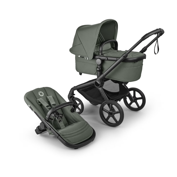 Trio FOX5 RENEW Passeggino & Navicella ALL TERRAIN Bugaboo Extra Cittadino + Ovetto Cloud T Plus Black Cybex