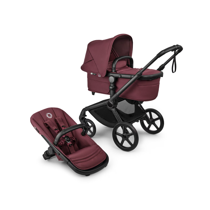 Trio FOX5 RENEW Passeggino & Navicella ALL TERRAIN Bugaboo Extra Cittadino + Ovetto Cloud T Plus Black Cybex
