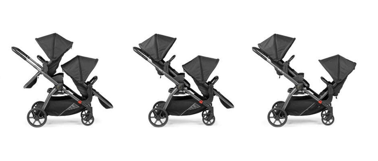 Passeggino fratellare/gemellare YPSI Peg Perego Agile e Compatto GREY