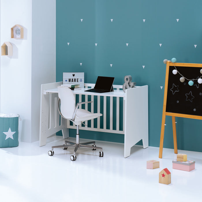 Lettini Montessori PROMO AUTUNNO 5 in 1 ALONDRA 60x120 cm, con Tessile e Sponda