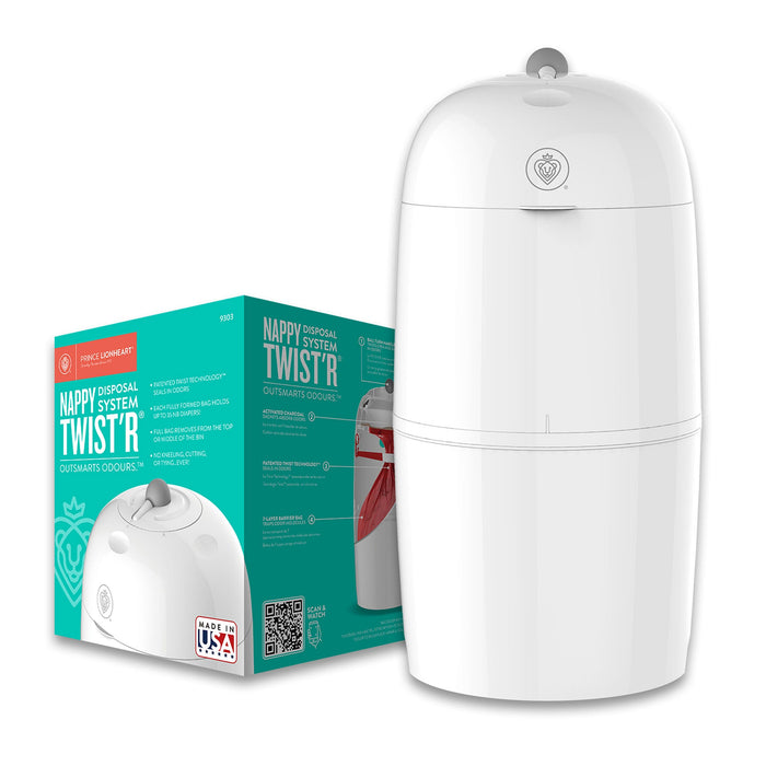 REGALATO !S! Cestino Mangia Pannolini TWIST'R NAPPY Anti-Odori con Sistema Rotativo