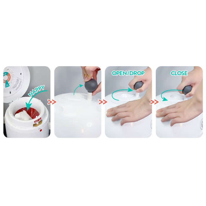 REGALATO !S! Cestino Mangia Pannolini TWIST'R NAPPY Anti-Odori con Sistema Rotativo