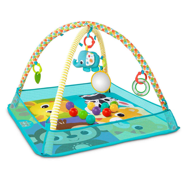 Palestrina 2-in-1 ACTIVITY GYM PIT FUN con Bordi, Archi e 10 Palline