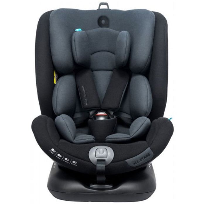 Seggiolino ALL STAGE Gr. 0-1-2-3 dalla Nascita ai 36 kg ISOFIX e Rotazione 360°