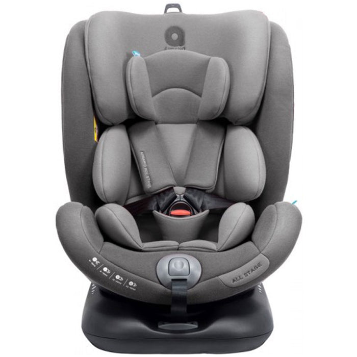 Seggiolino ALL STAGE Gr. 0-1-2-3 dalla Nascita ai 36 kg ISOFIX e Rotazione 360°